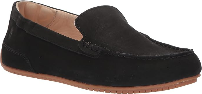 Womens black suede hot sale slip on shoes